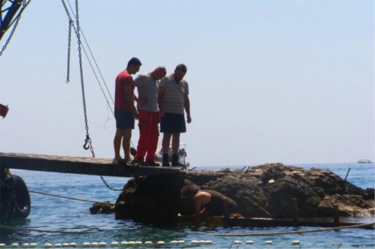 Betoniranje pokraj plaže Banje
