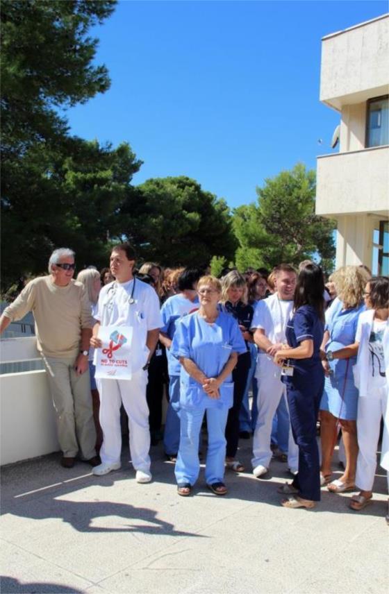 Treći dan štrajka u OB Dubrovnik 0