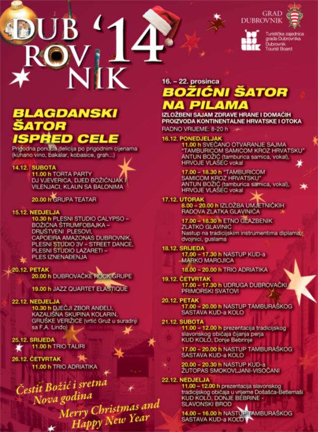 Otvoren Božićni šator na Pilama