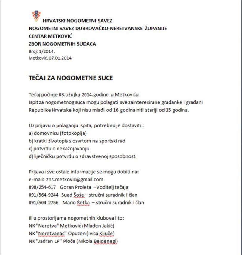 Nogometni suci tecaj 0