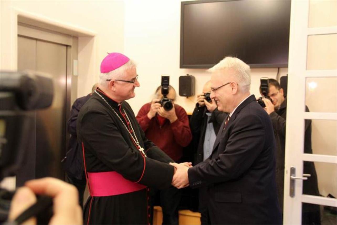 Predsjednik Josipović i dubrovački biskup Mate Uzinić 0