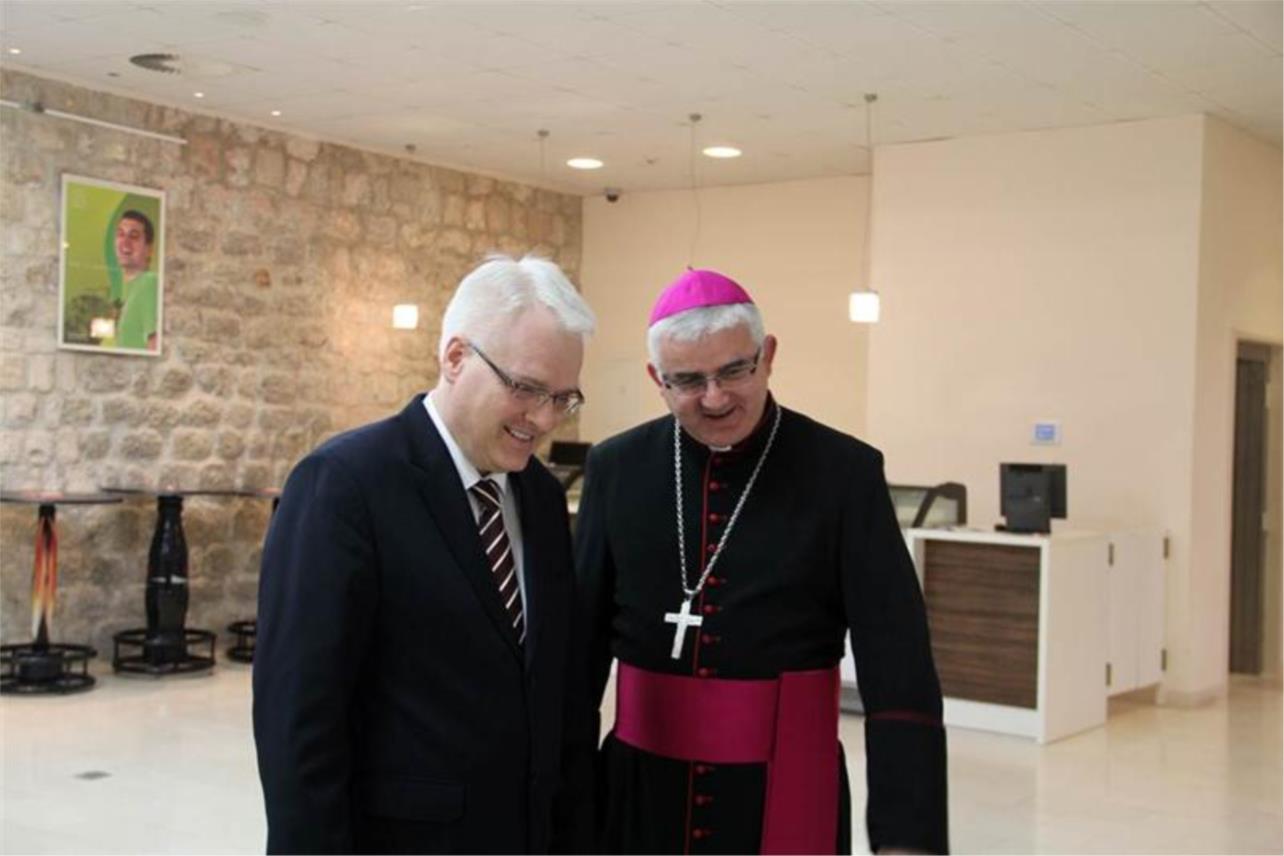 Predsjednik Josipović i dubrovački biskup Mate Uzinić 0