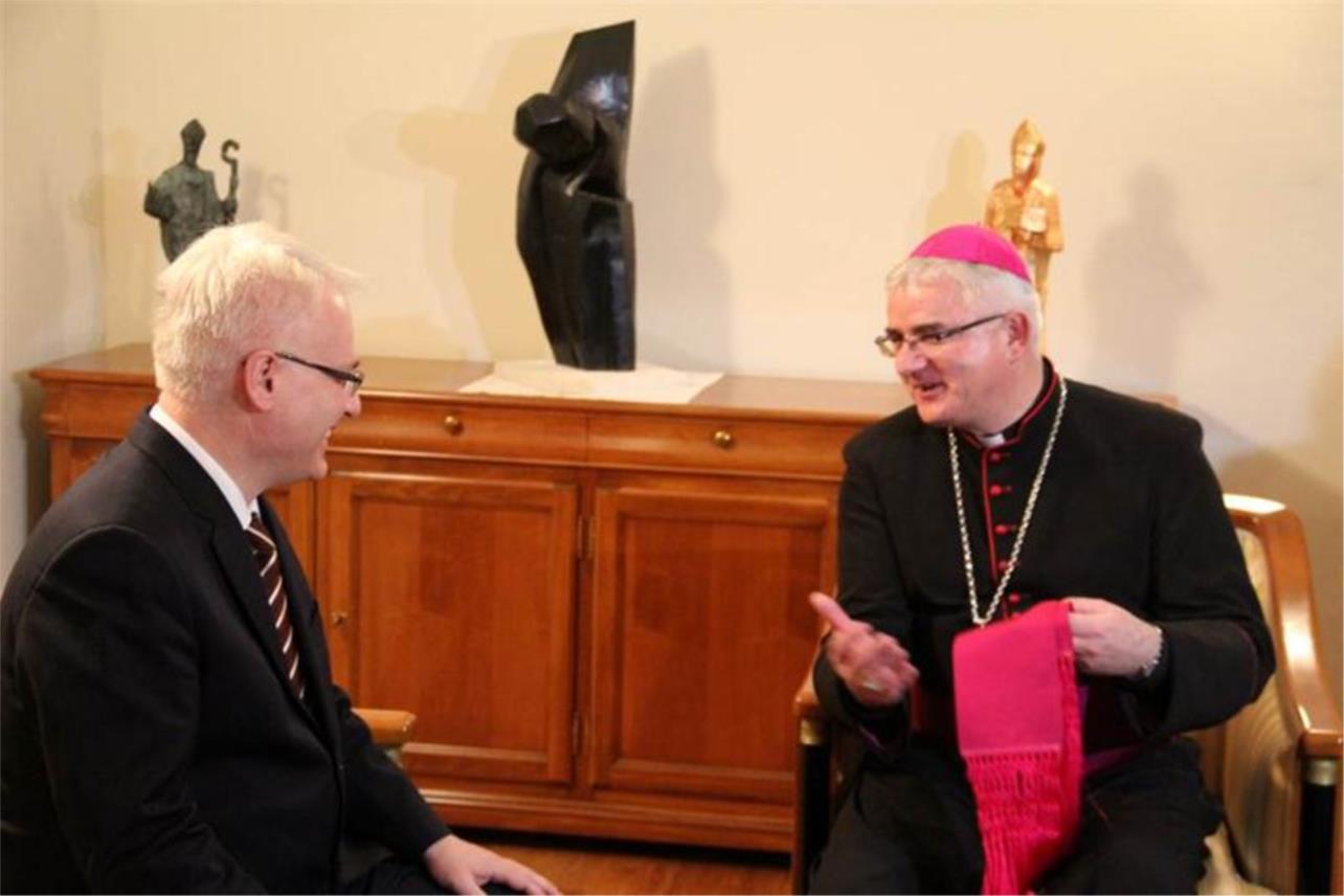 Predsjednik Josipović i dubrovački biskup Mate Uzinić 0