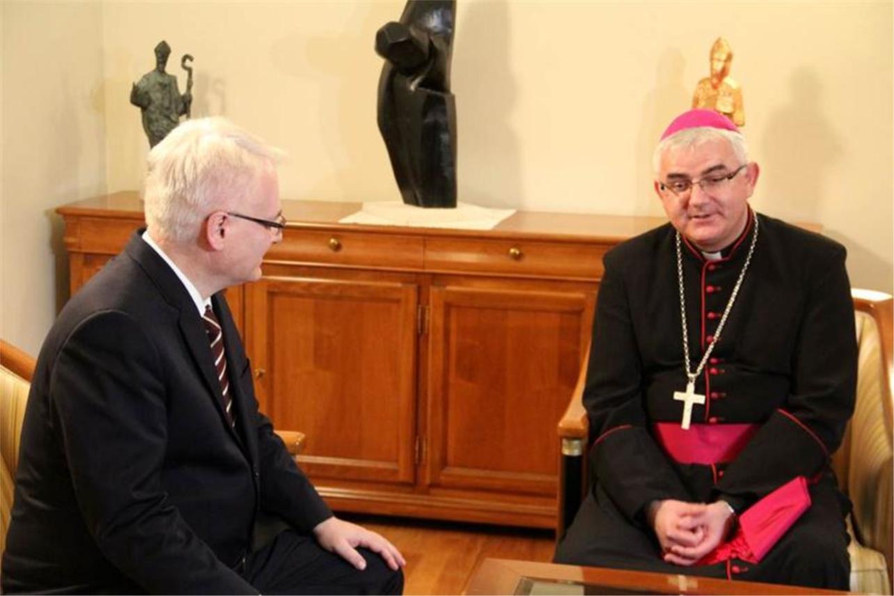 Predsjednik Josipović i dubrovački biskup Mate Uzinić 0