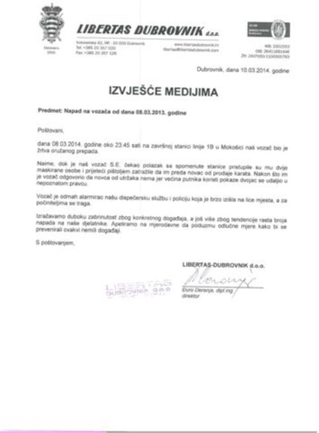 Libertas izvjesce