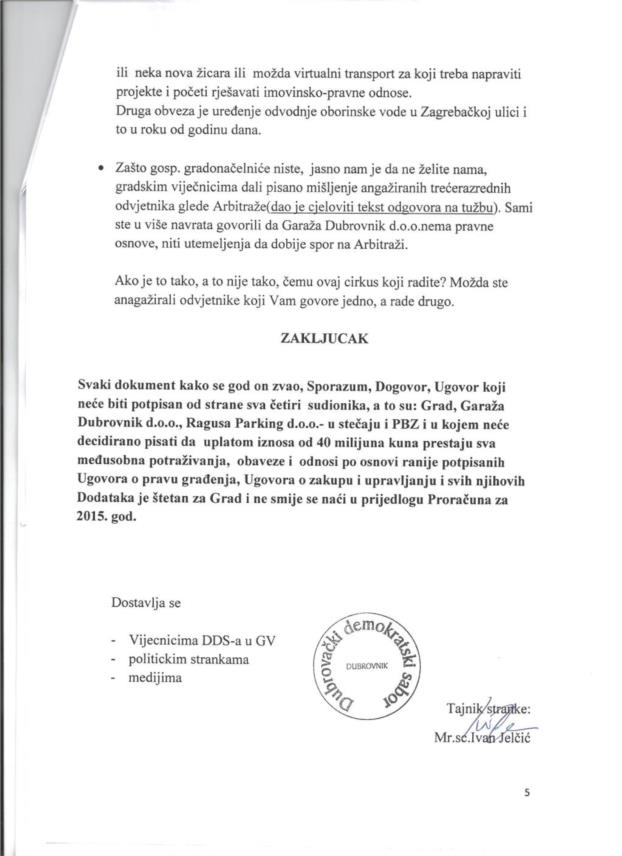 Dopis DDS