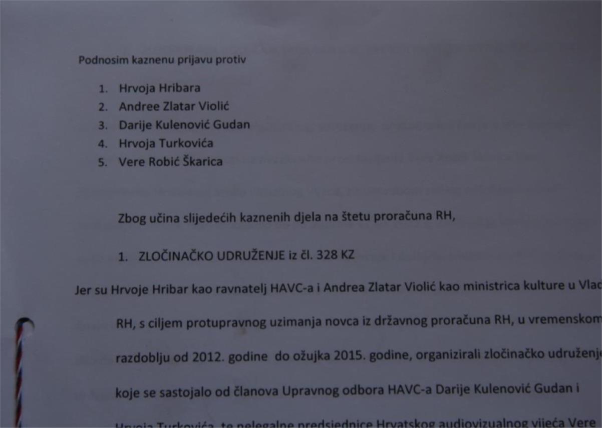 DORH - prijava protiv Zlatar Violić