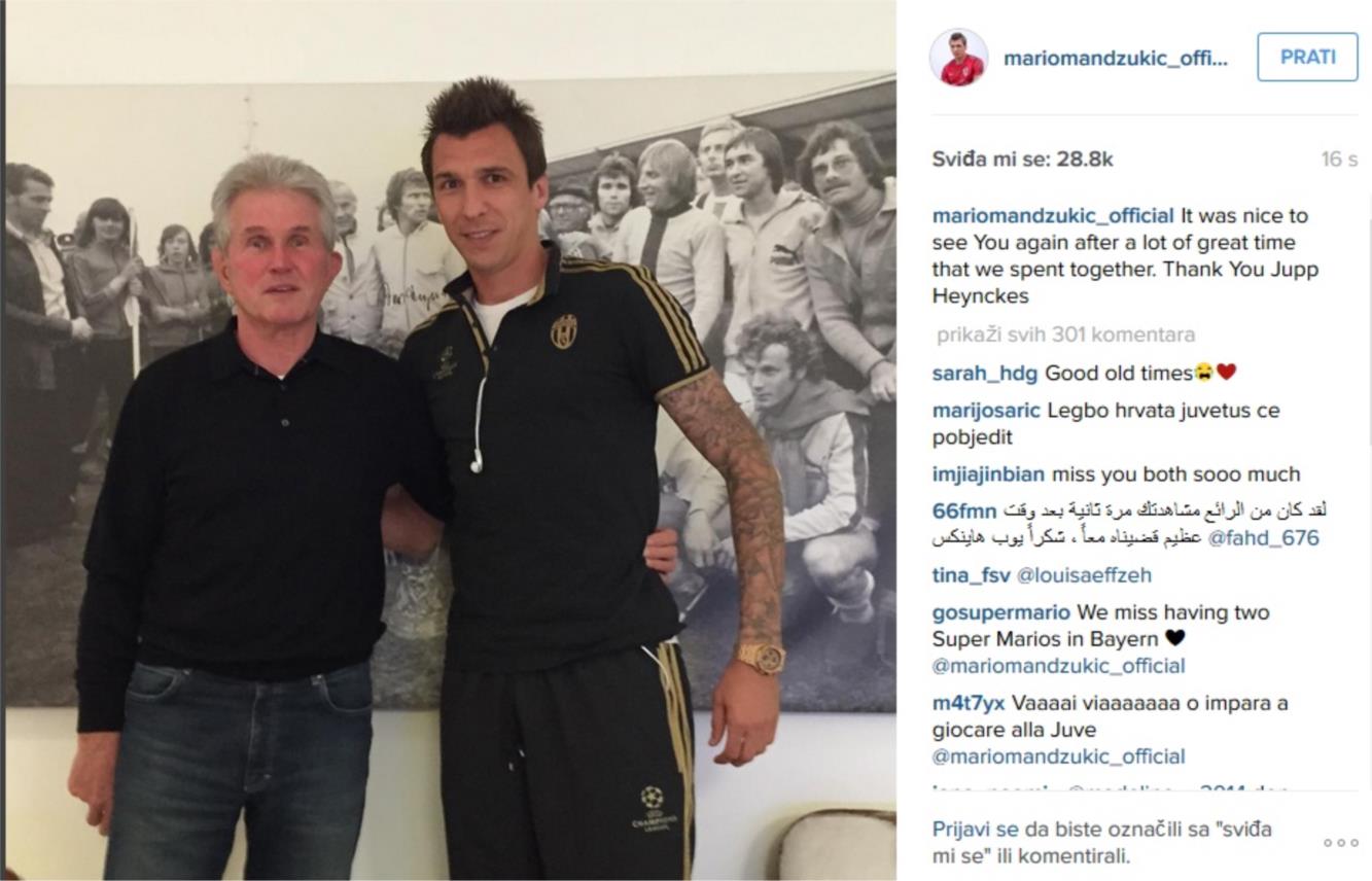 Mario Mandžukić Jupp Heynckes