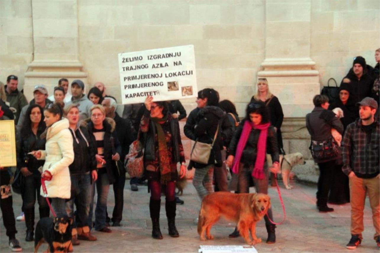Prosvjed ispred vijećnice