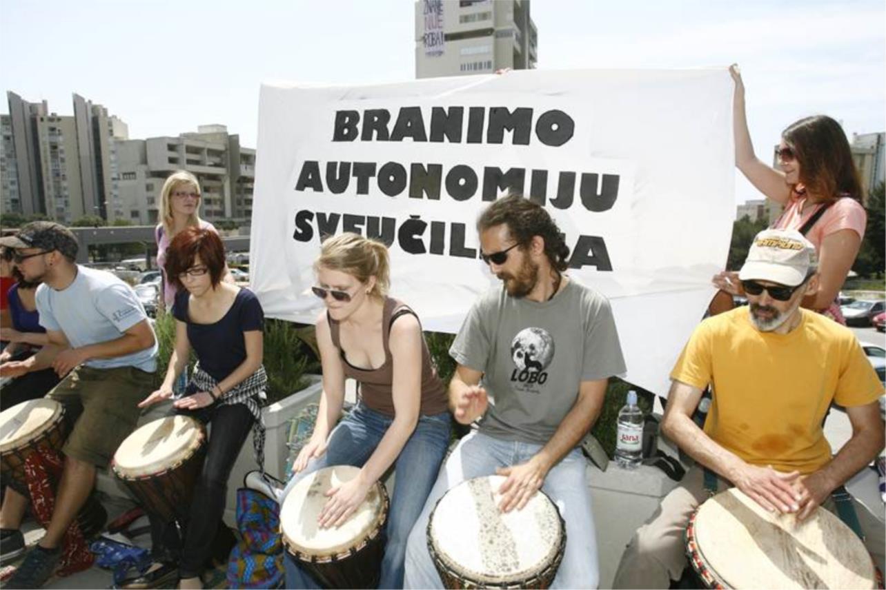 Prosvjed studenata u Splitu