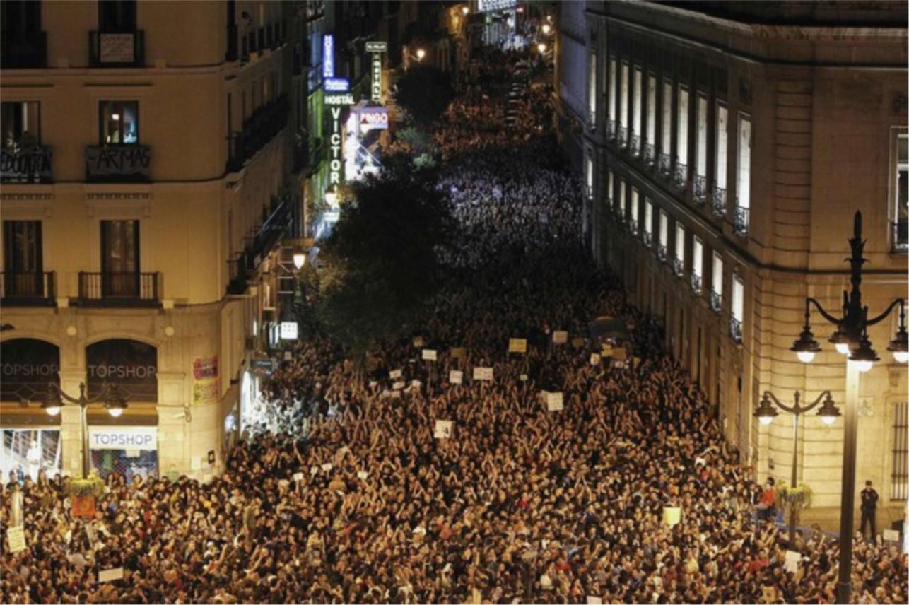 Deseci tisuća prosvjednika prenoćili su u Madridu