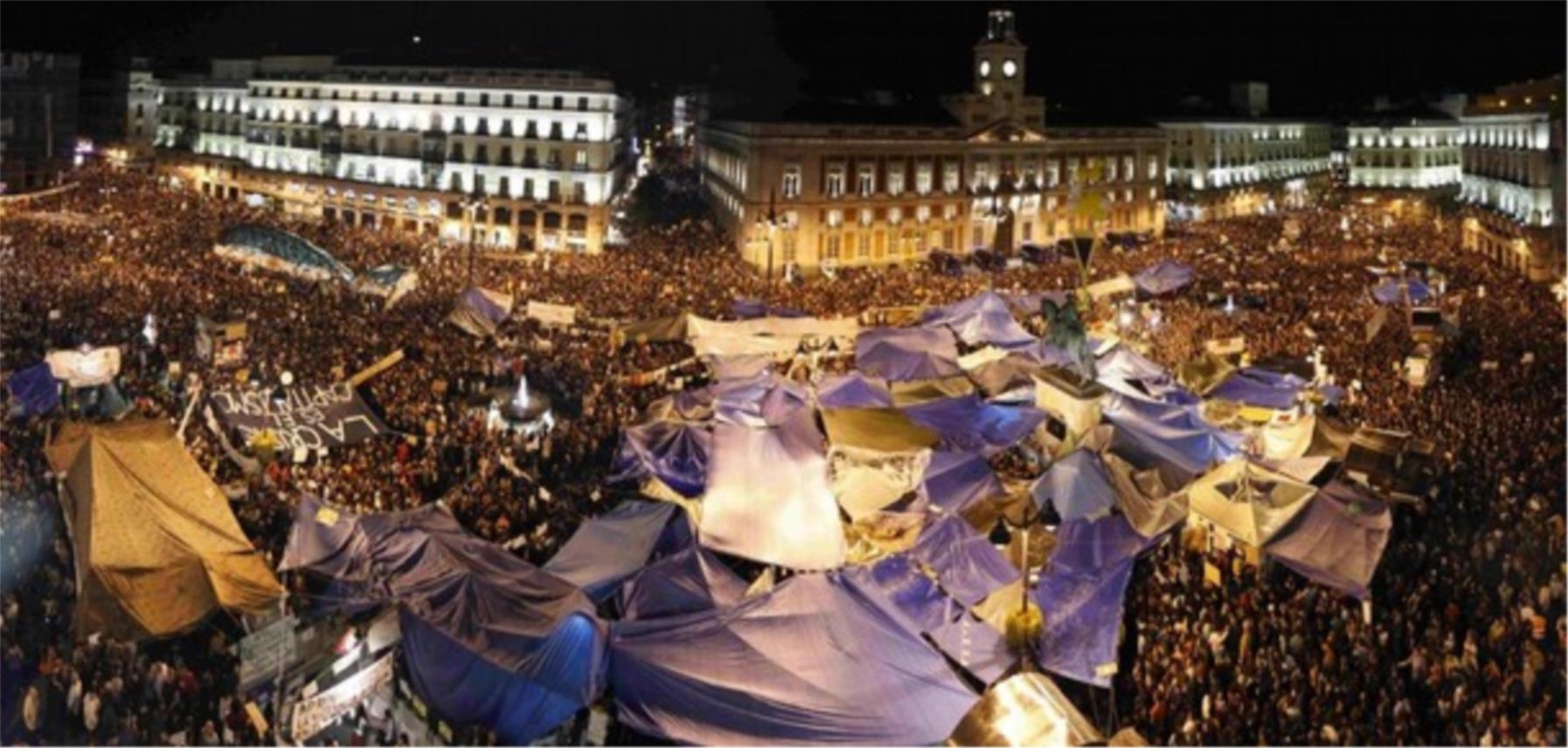 Deseci tisuća prosvjednika prenoćili su u Madridu