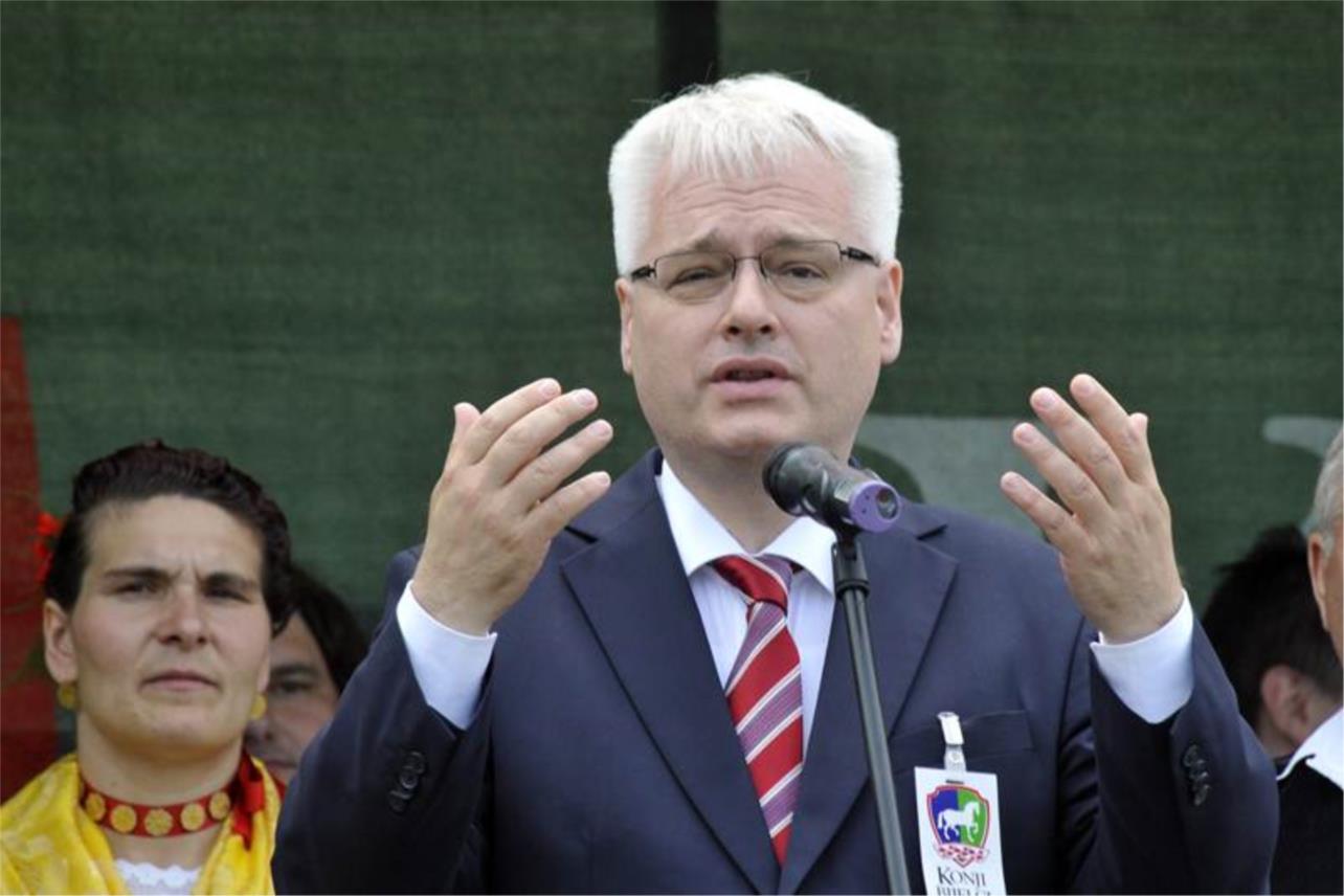 Ivo Josipović na manifestaciji "Konji bijelci"