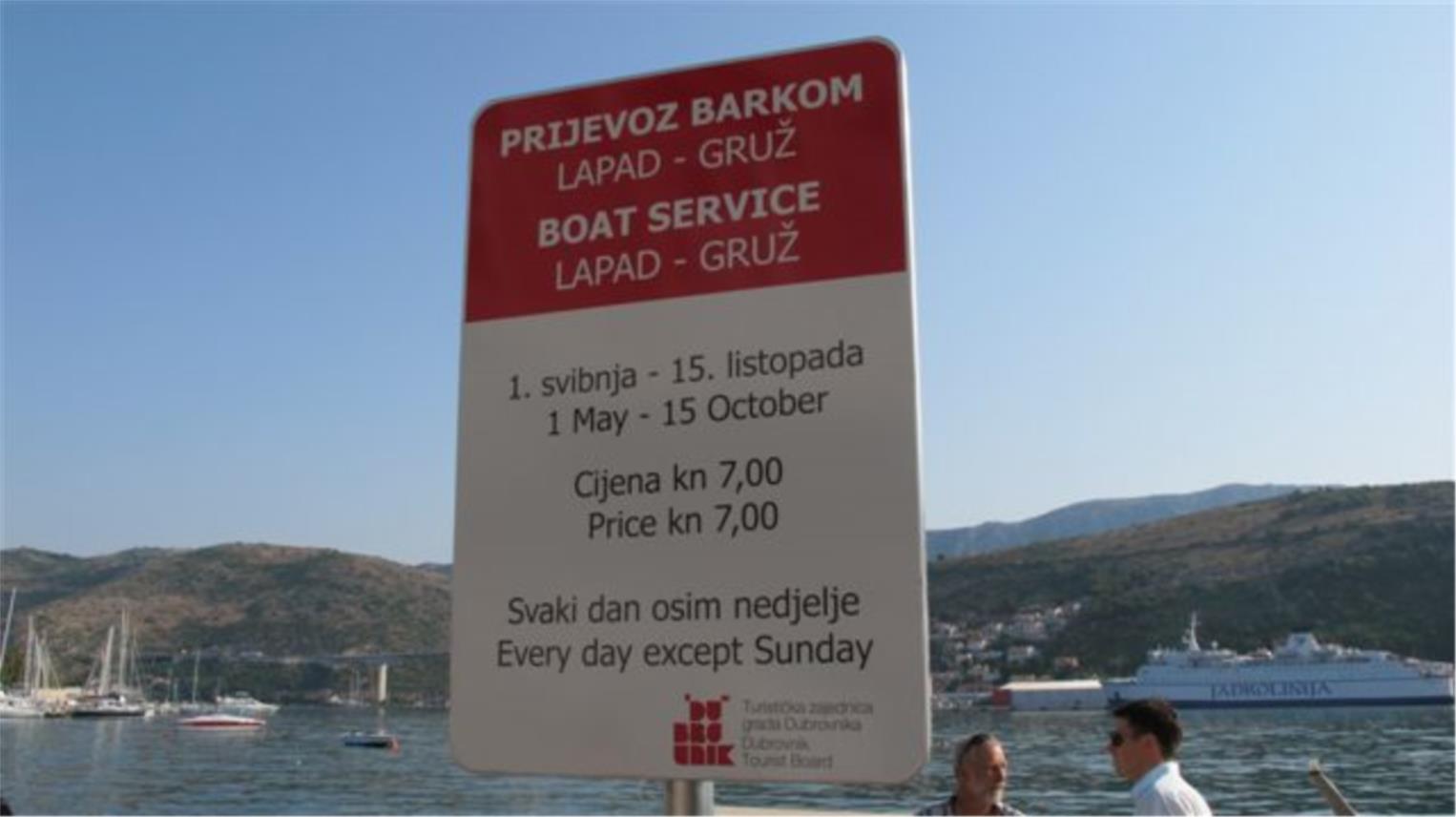 Barkom u Gruž i Lapad