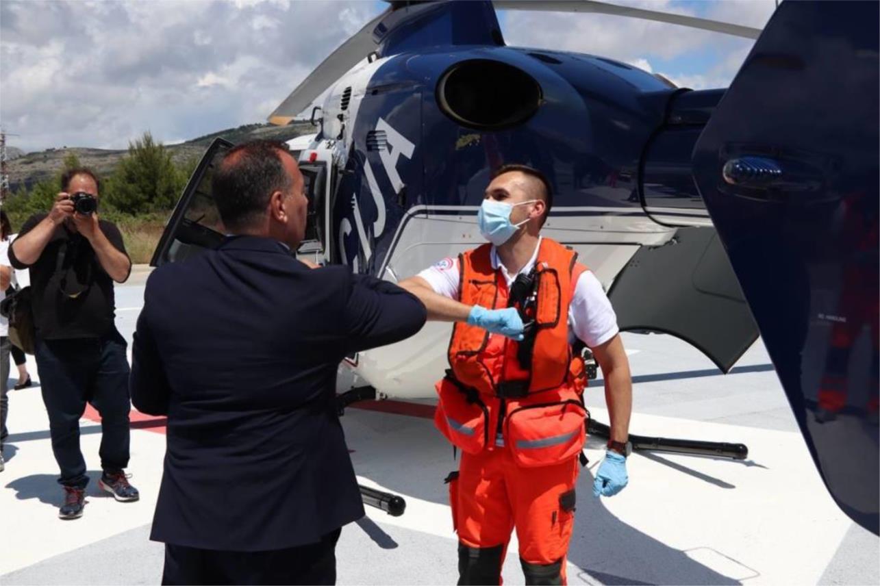 Ministar Beroš u Dubrovniku povodom uspostavljanja ovogodišnje Hitne helikopterske službe  0