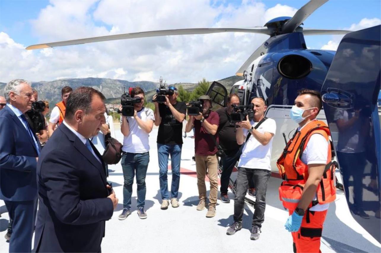 Ministar Beroš u Dubrovniku povodom uspostavljanja ovogodišnje Hitne helikopterske službe  0