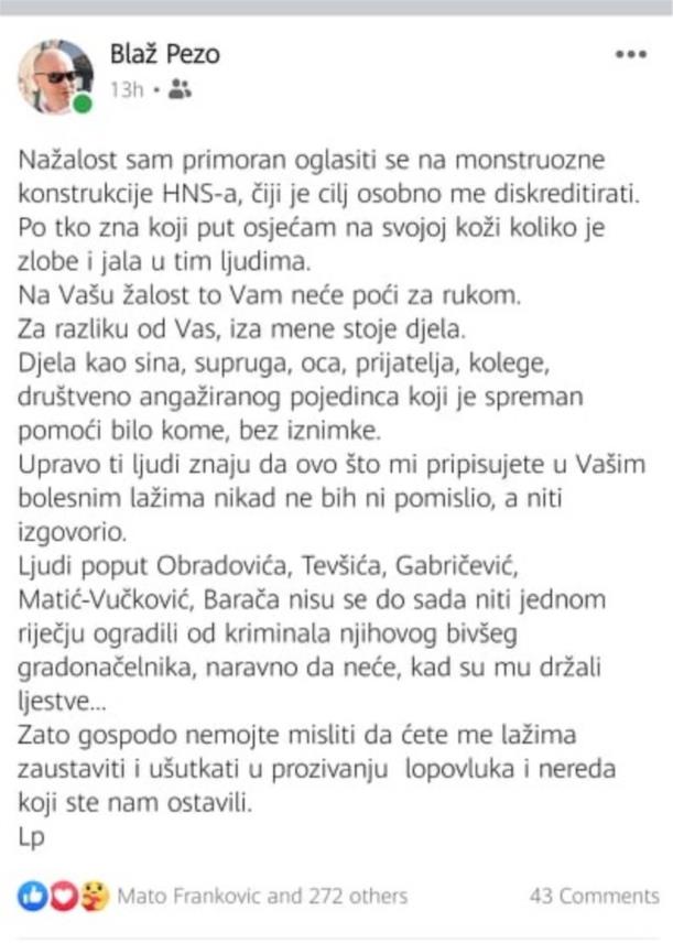 JADRAN BARAC O HNSU