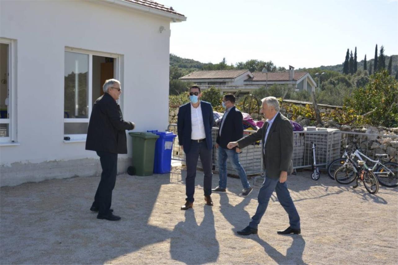 Bačić, Dobroslavić i Cebalo obišli radove u Orebiću i novu zgradu PŠ Lovište
