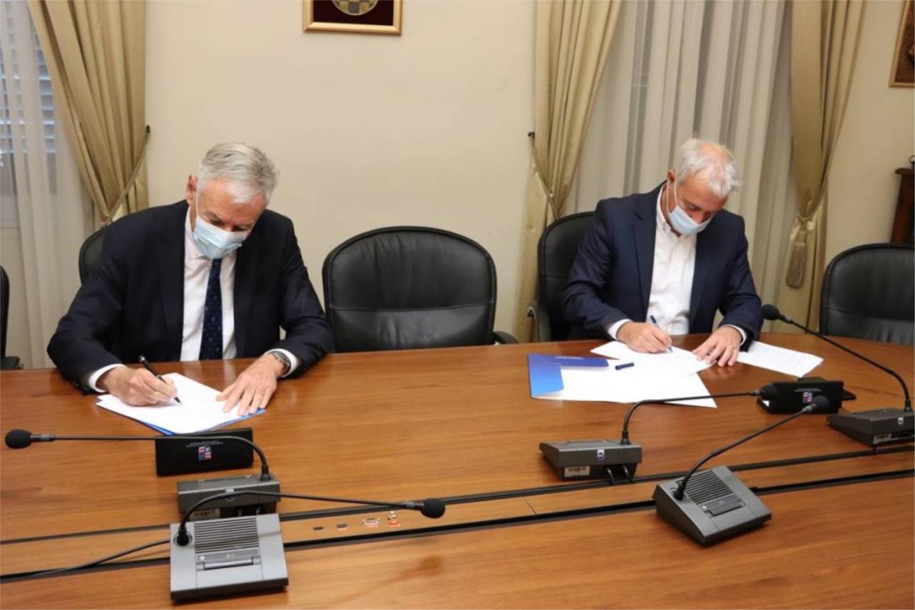 Župan Dobroslavić i načelnik Nardelli potpisali Sporazum o zajedničkom ulaganju u OŠ Župa dubrovačka