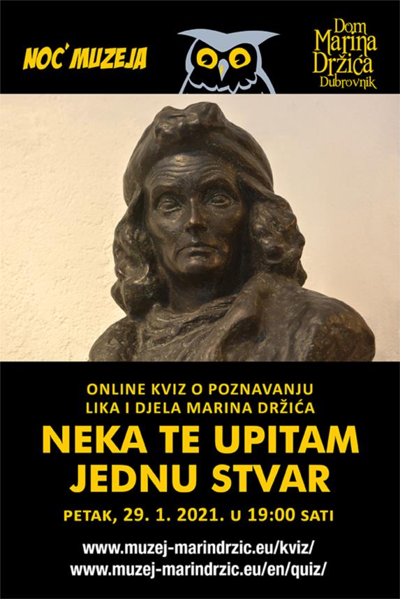 Noć muzeja u Domu Marina Držića