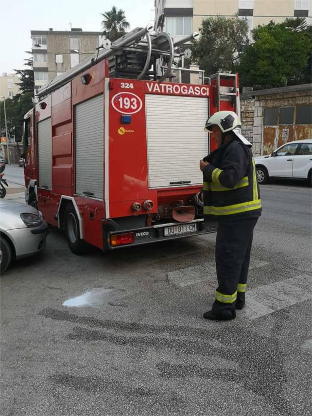 IZGORILA MAŠINA: Požar u ulici Andrije Hebranga
