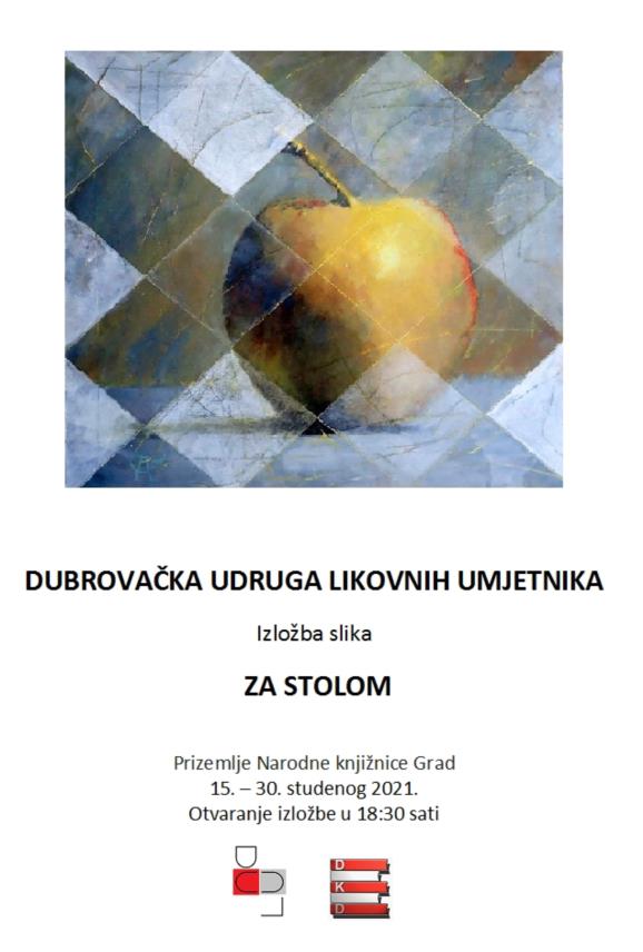 Izložba "Za stolom" Dubrovačke udruge likovnih umjetnika
