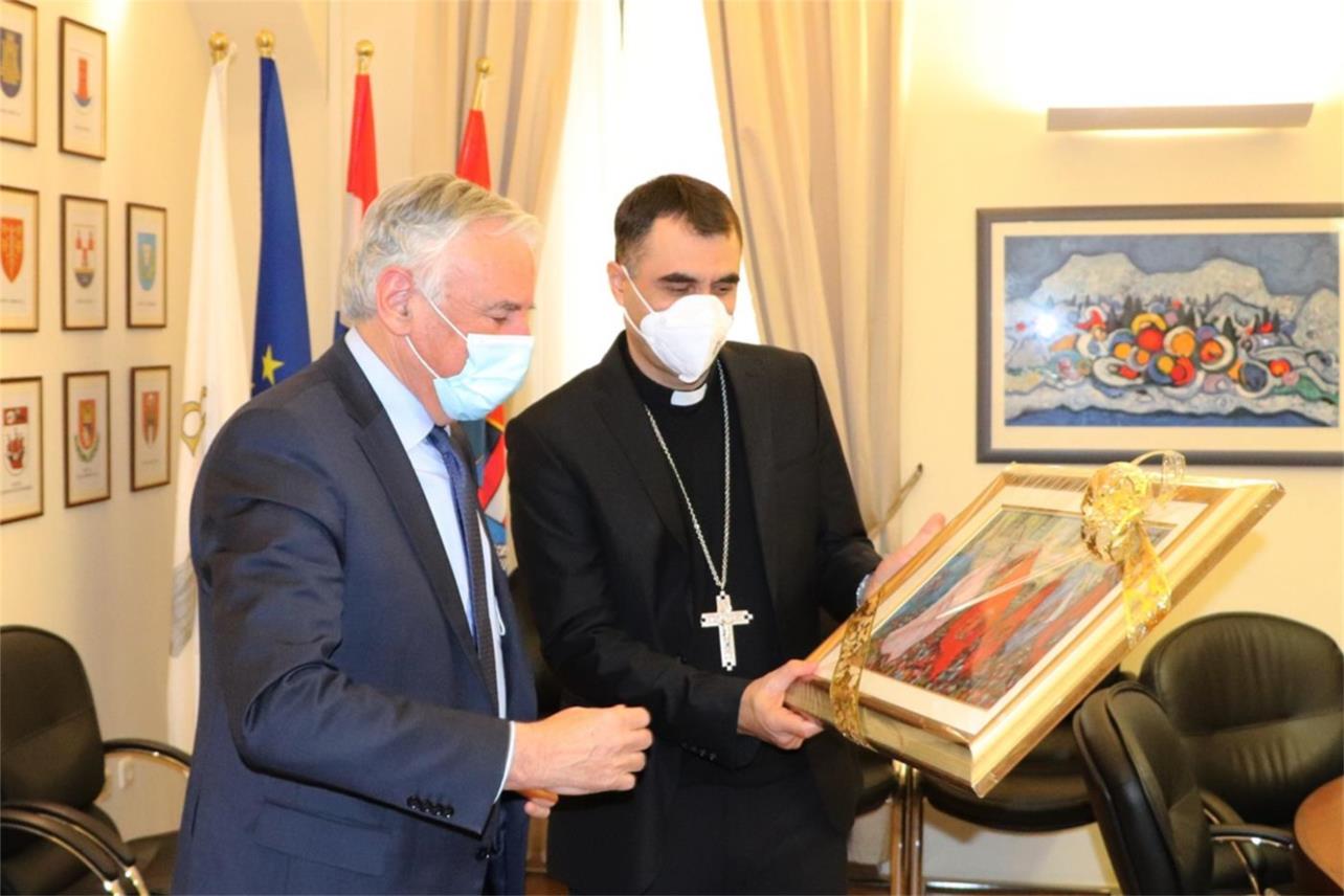 Župan Dobroslavić primio dubrovačkog biskupa mons. Roka Glasnovića