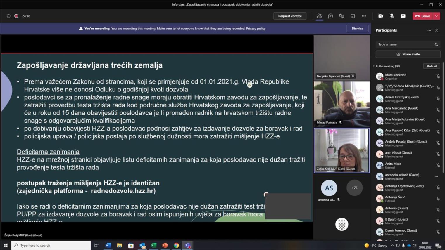 ¸Online radionica „Zapošljavanje stranaca i postupak dobivanja radnih dozvola“