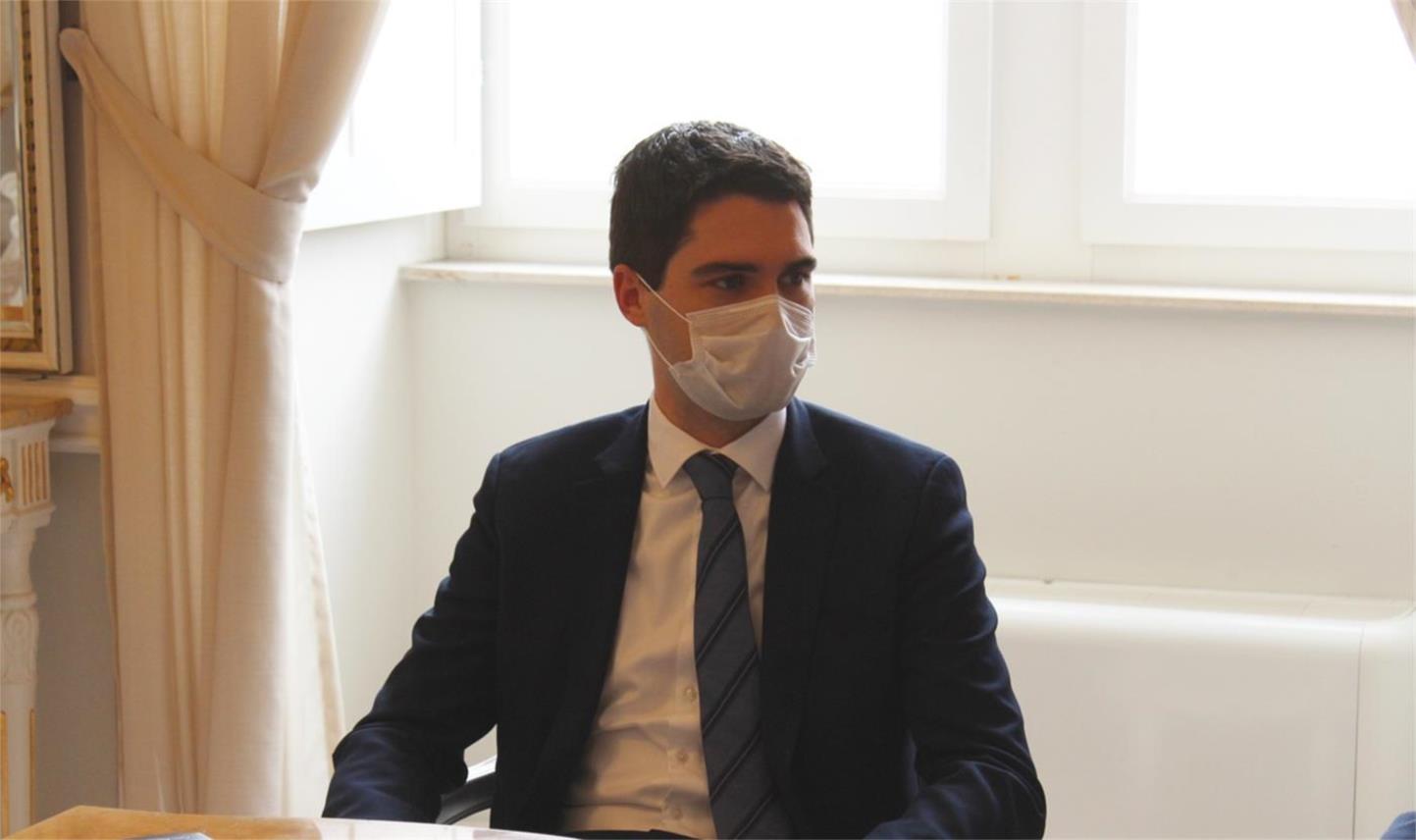 Gradonačelnik Franković sa zastupnikom u EU parlamentu Karlom Resslerom