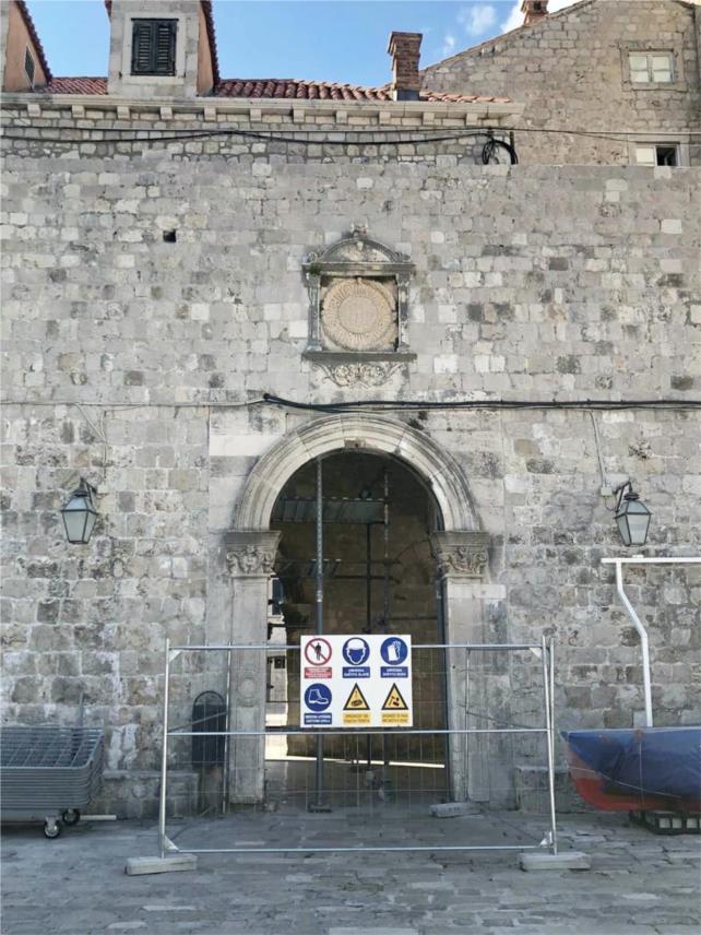 Radovi na Vratima od Ponte i na drvenom mostu na Pločama