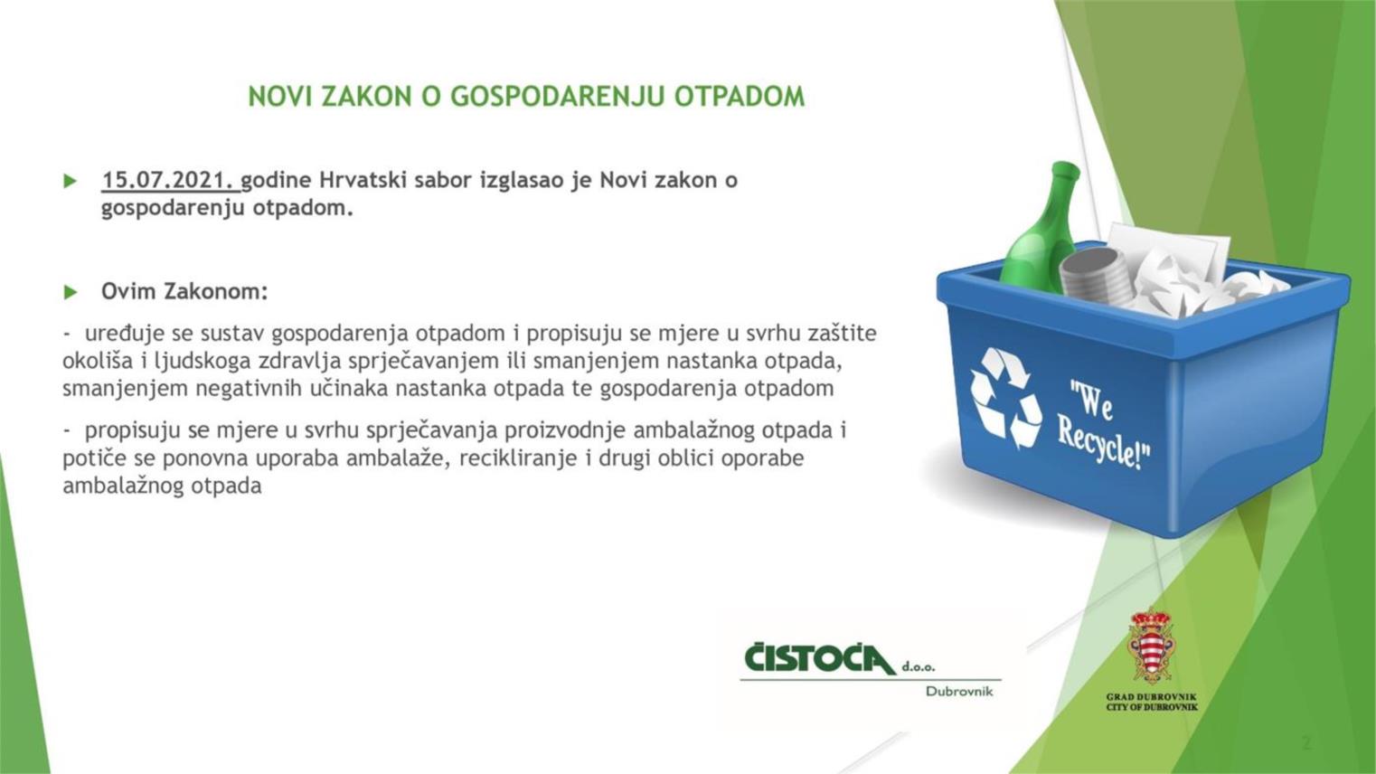 Predstavljen novi sustav gospodarenja otpadom