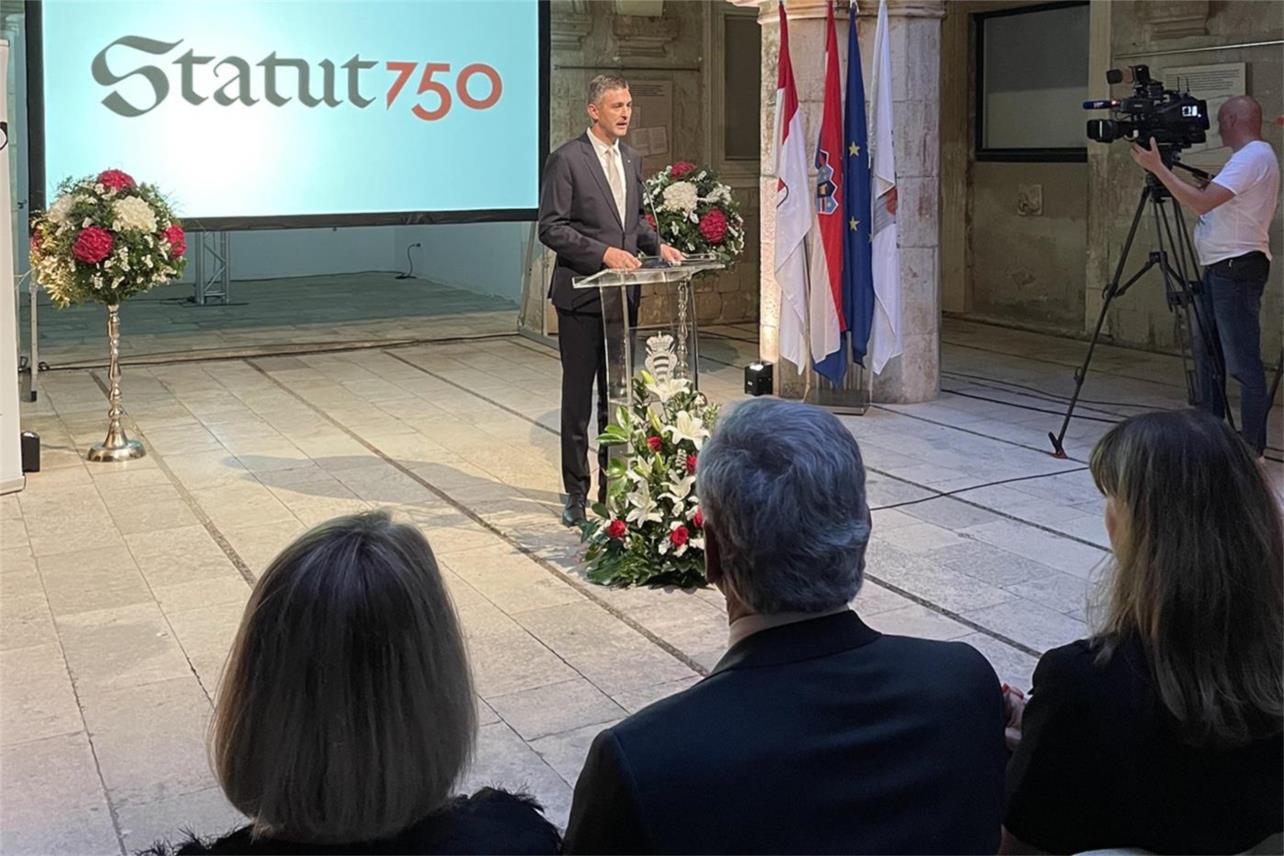 Središnja svečanost proslave 750 godina Dubrovačkog statuta