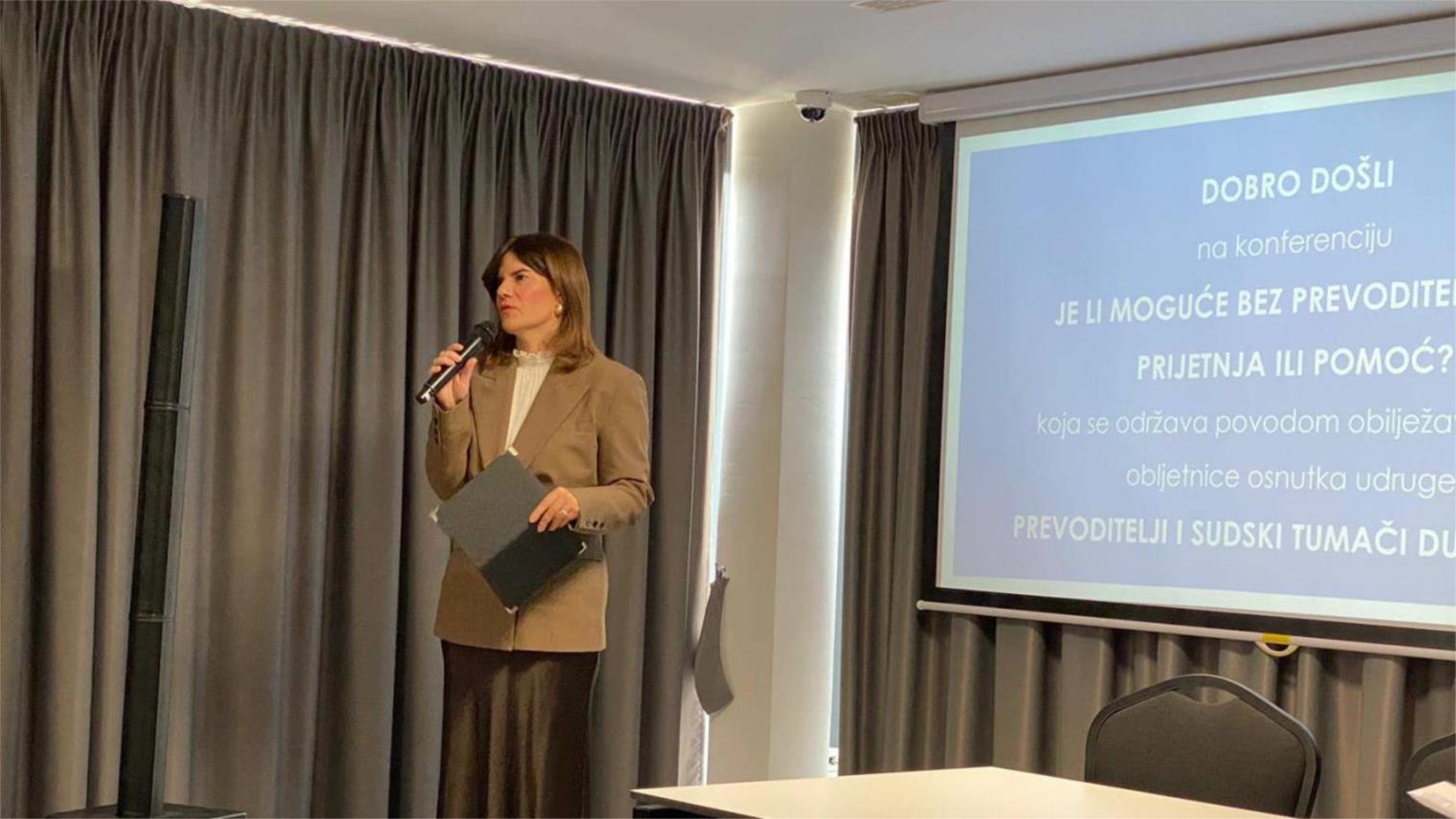 Pročelnica Dadić Račić na konferenciji o prevoditeljima