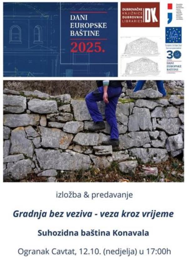 Izložba i predavanje o suhozidnoj baštini u Cavtatu