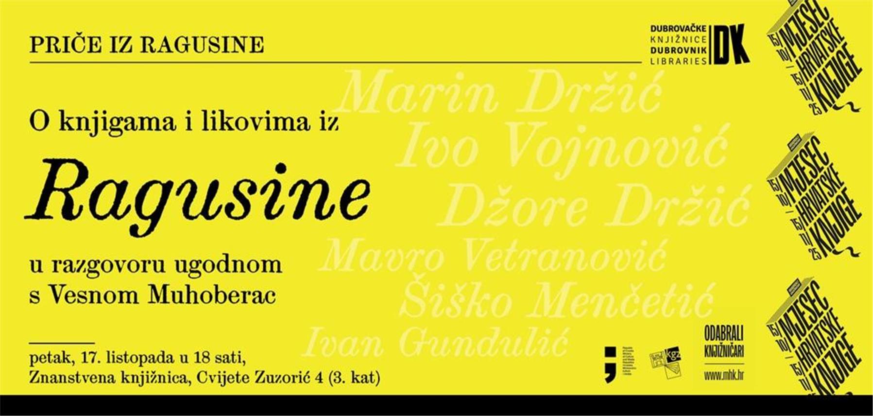 Razgovor o knjigama i likovima iz Ragusine