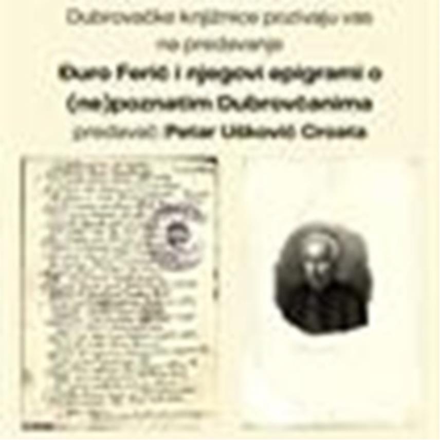 Vesna Muhoberac i Matija Nenadić o dubrovačkoj književnosti Vesna Muhoberac i Matija Nenadić o dubrovačkoj književnosti