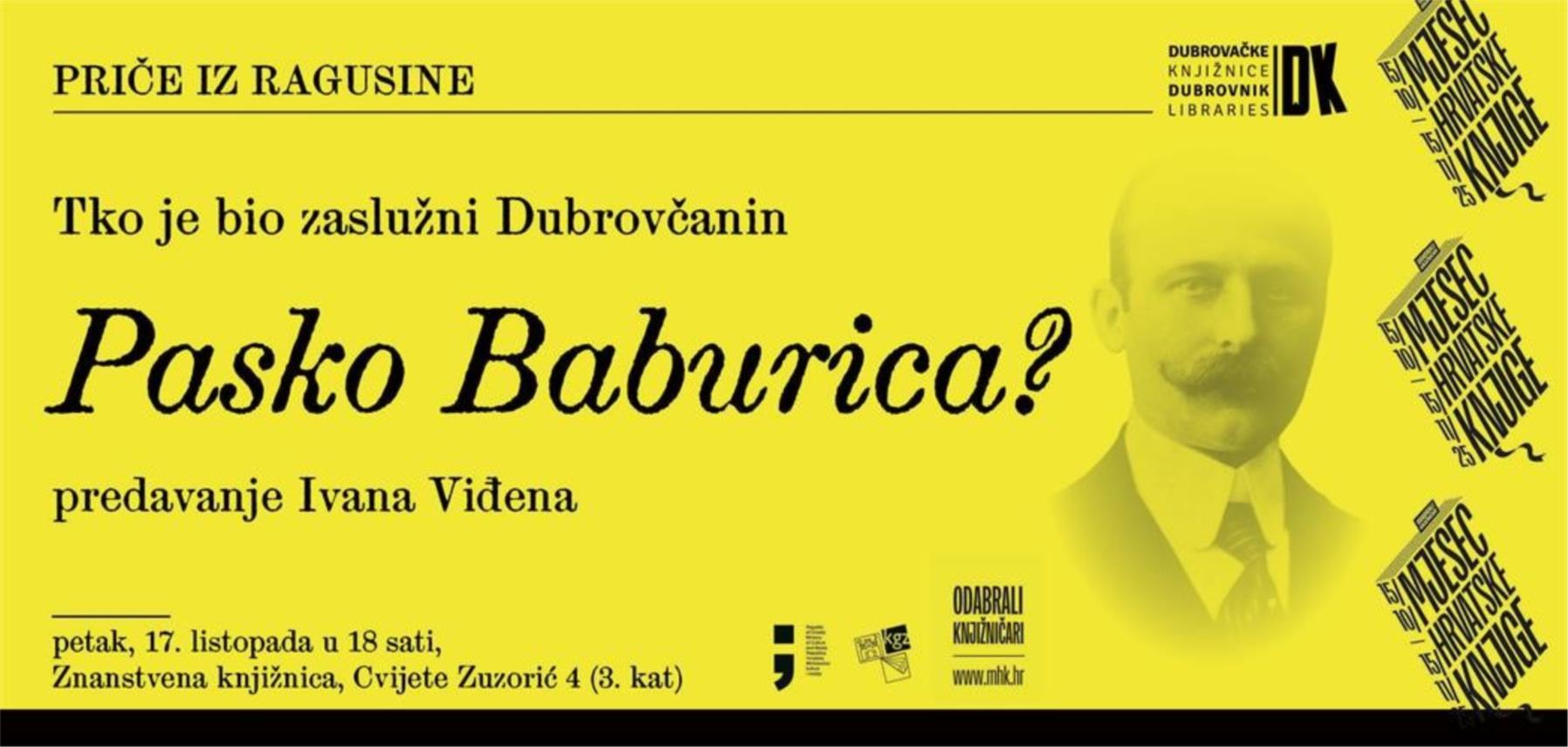 Otkrijte tajne Paska Baburice na predavanju Otkrijte tajne Paska Baburice na predavanju