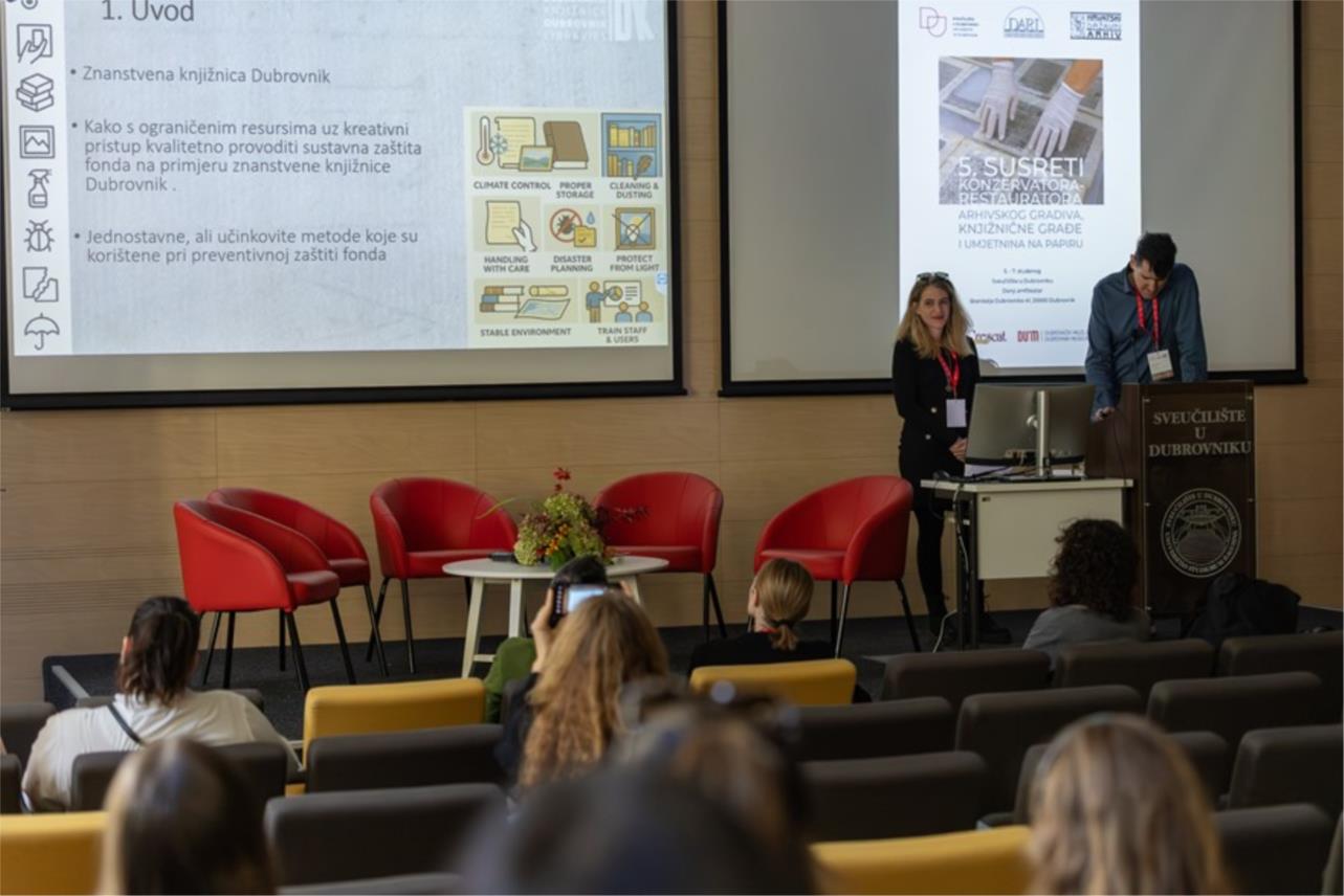 Tina Di Reda i Damjan Polić na 5. Susretima konzervatora-restauratora