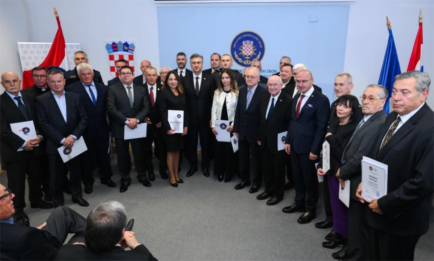 Gradonačelnik Franković dobitnik zlatne povelje Hrvatskog generalskog zbora