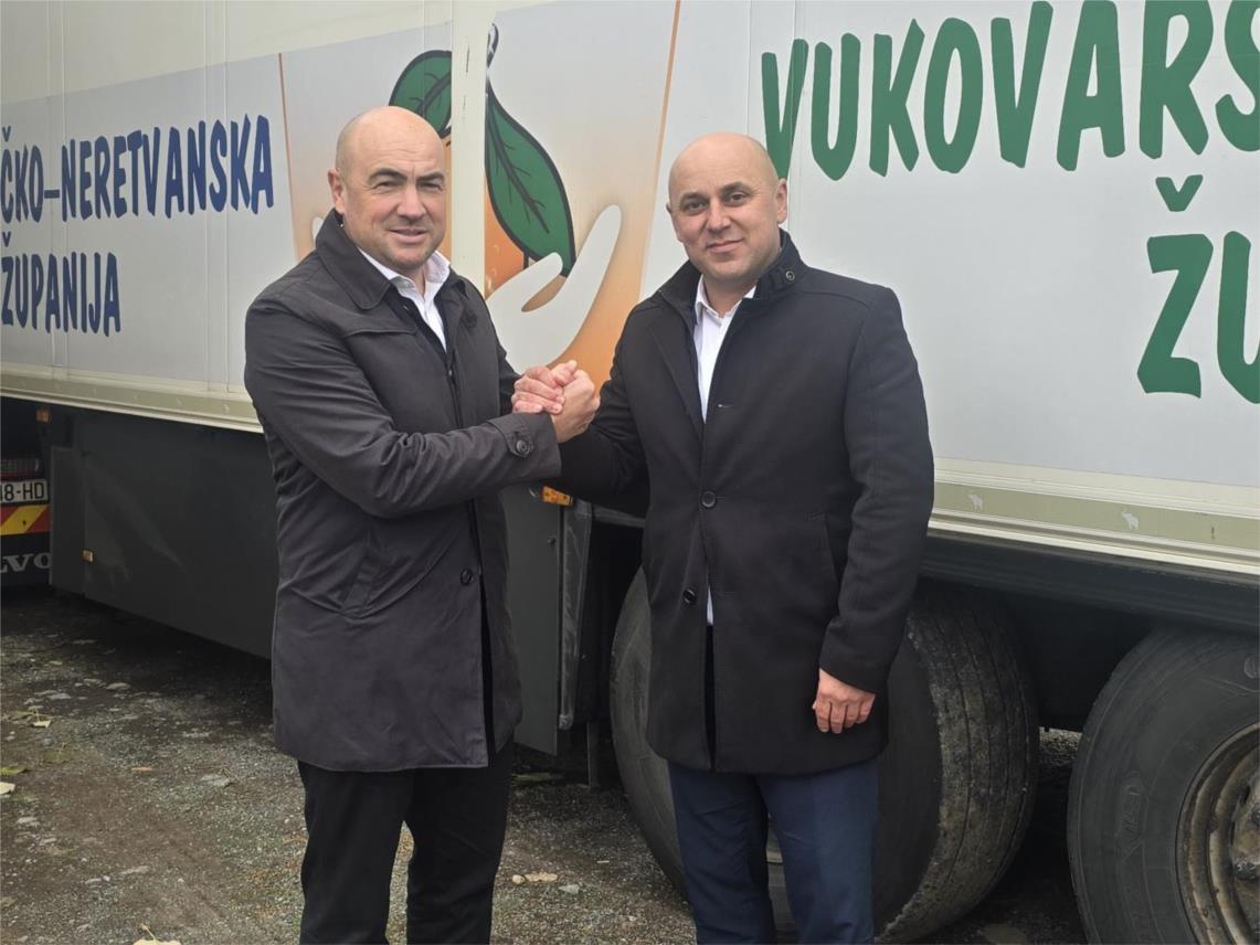 Dubrovačko-neretvanska županija donirala deset tona mandarina