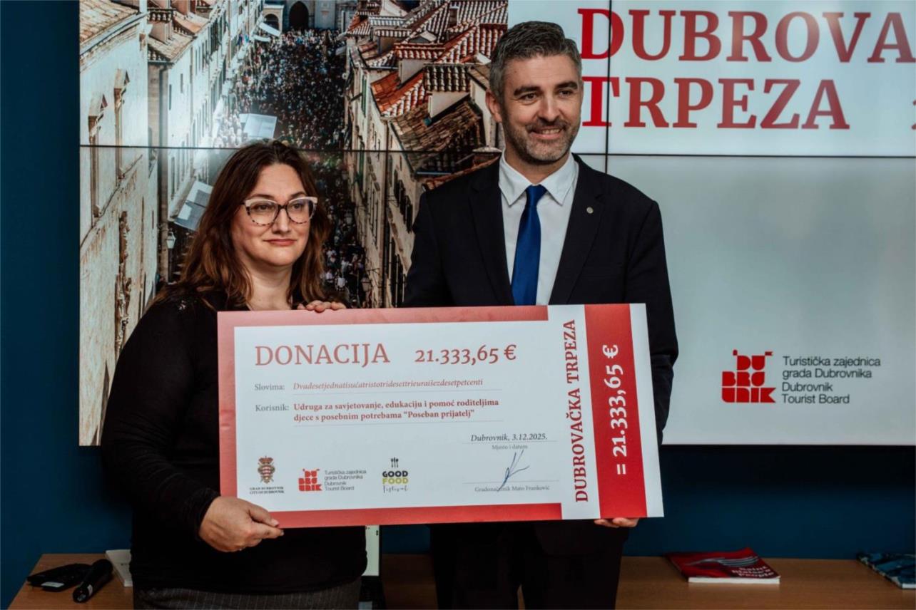 Zahvalnice za vrijednu donaciju Dubrovačke trpeze