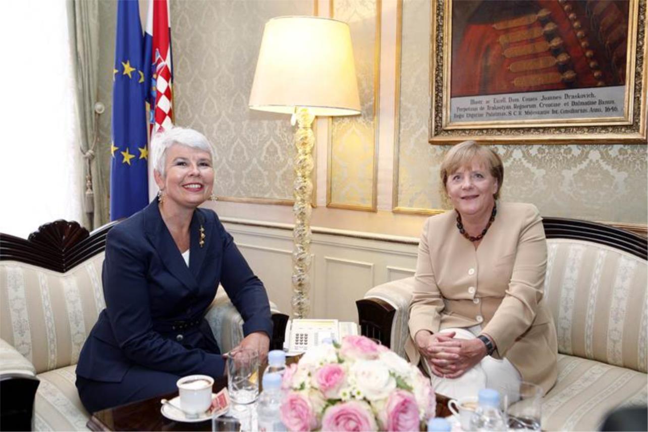 Angela Merkel u Zagrebu
