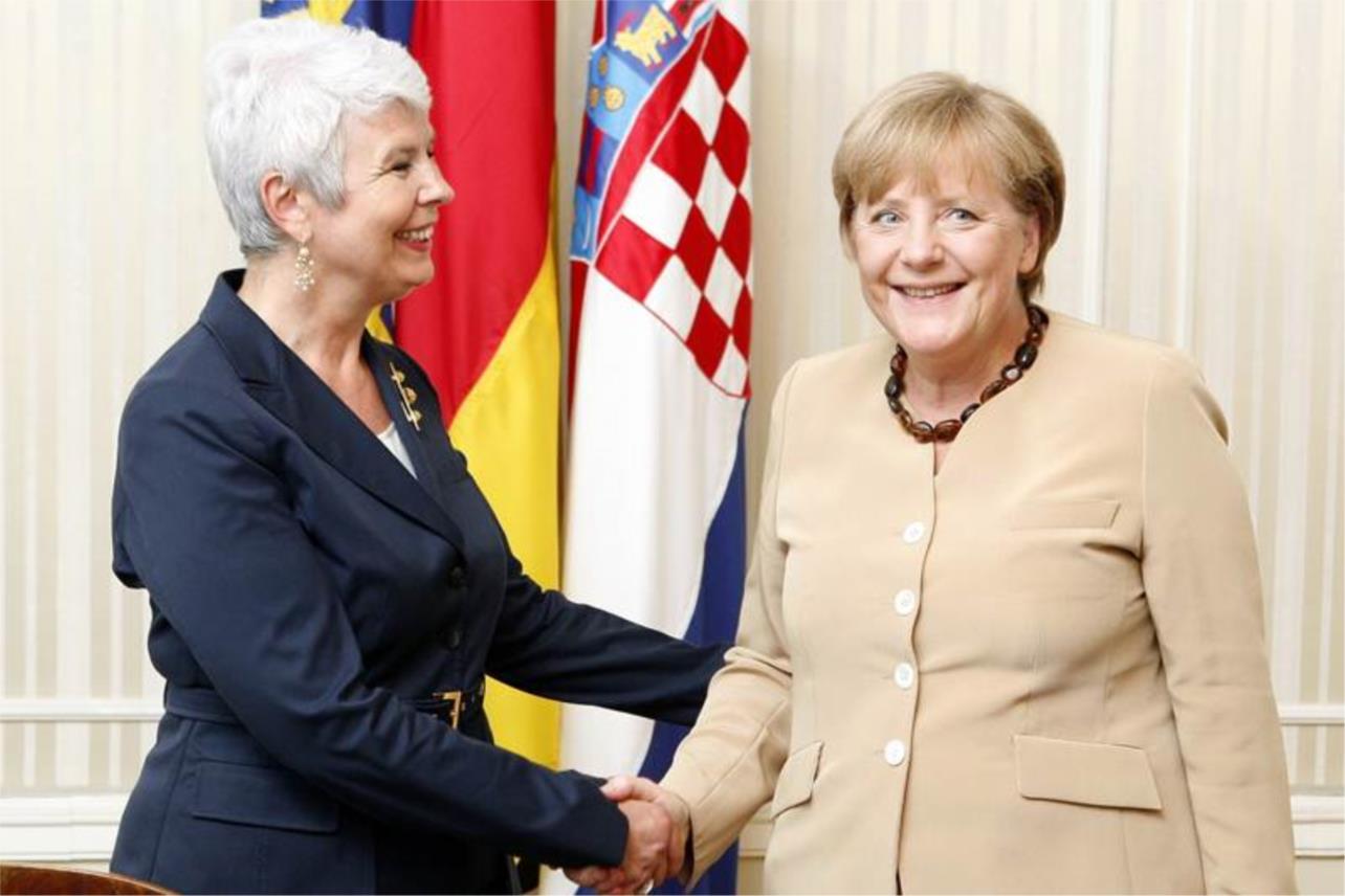 Angela Merkel u Zagrebu