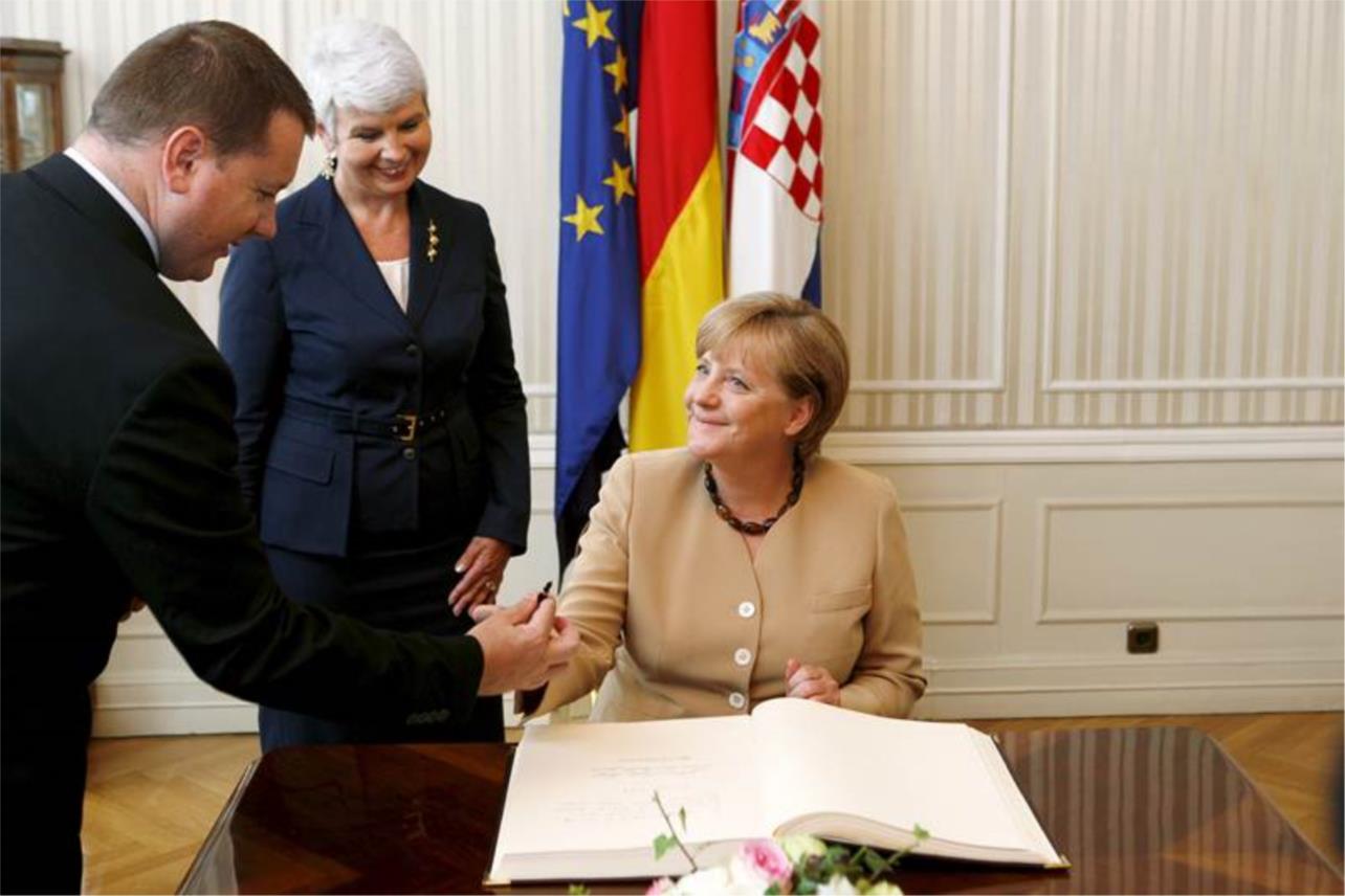Angela Merkel u Zagrebu