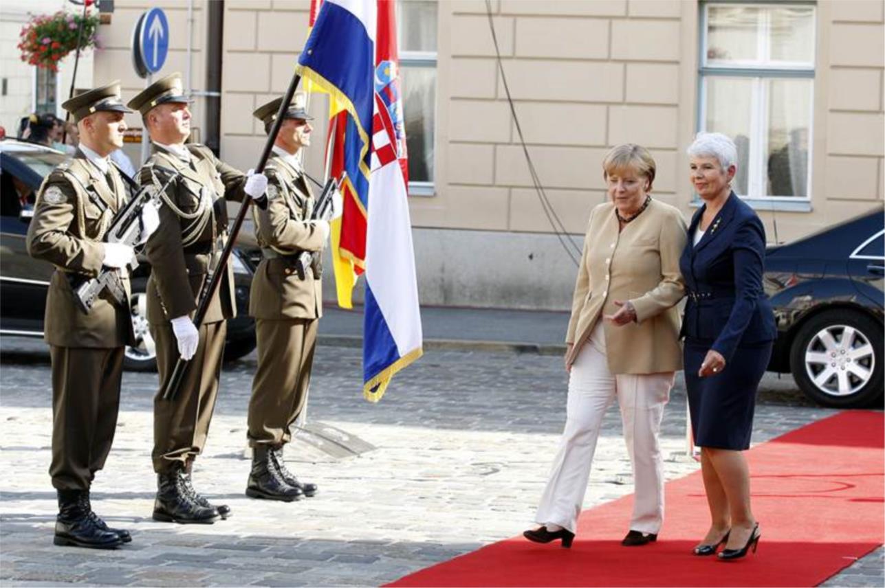 Angela Merkel u Zagrebu