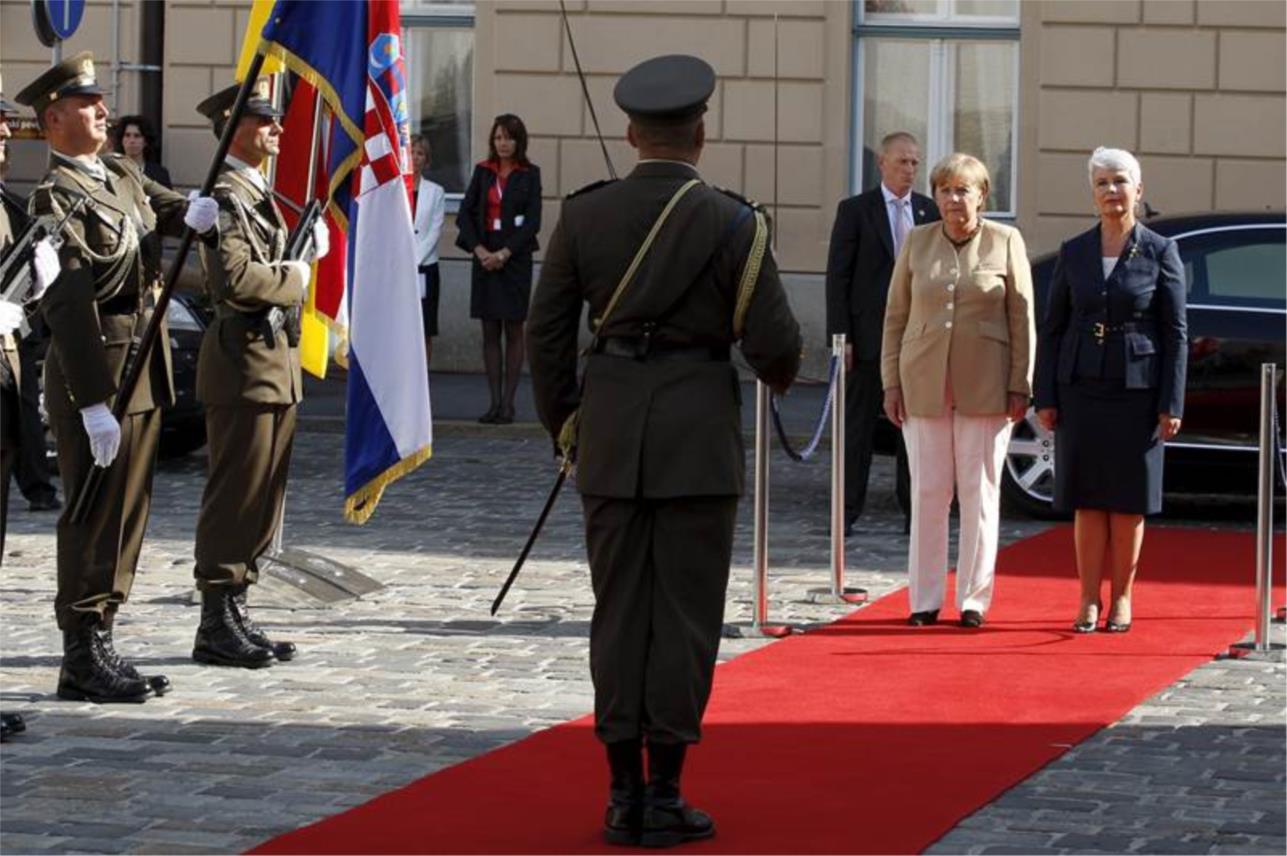Angela Merkel u Zagrebu