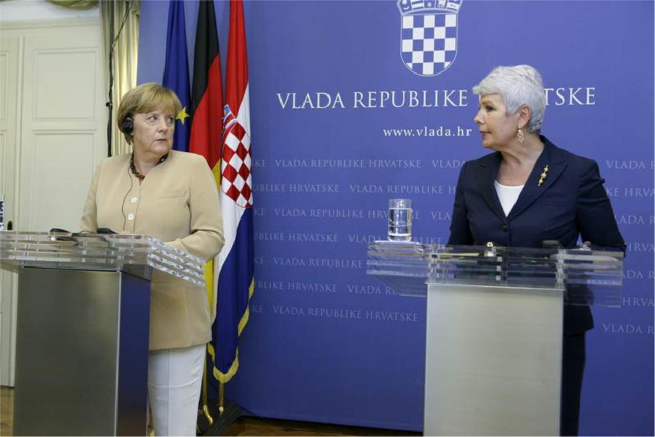 Angela Merkel u Zagrebu