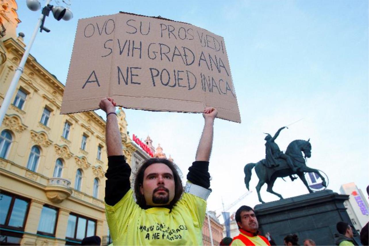 Globalni prosvjed 15. listopada, Zagreb
