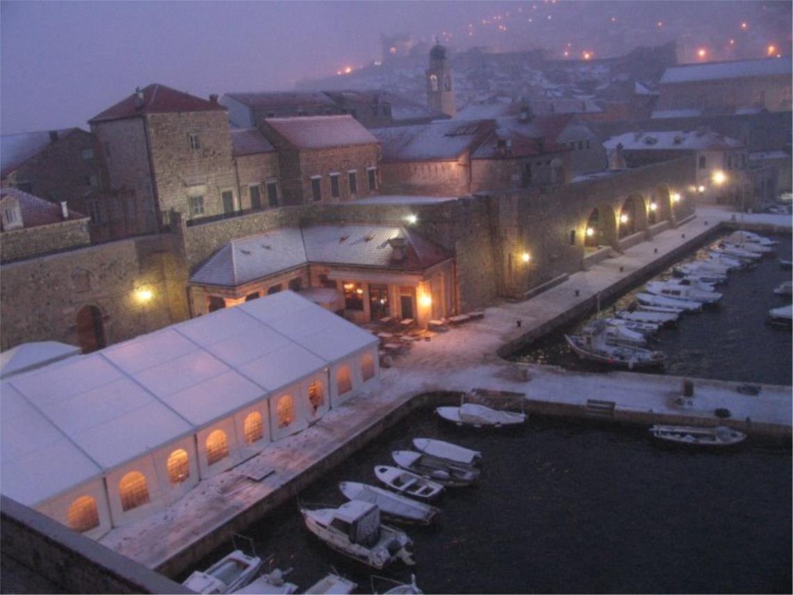 Snijeg u Dubrovniku