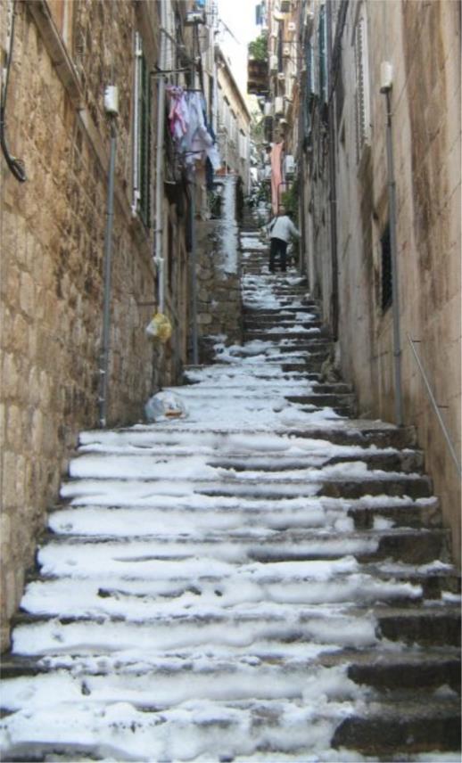 Snijeg u Dubrovniku